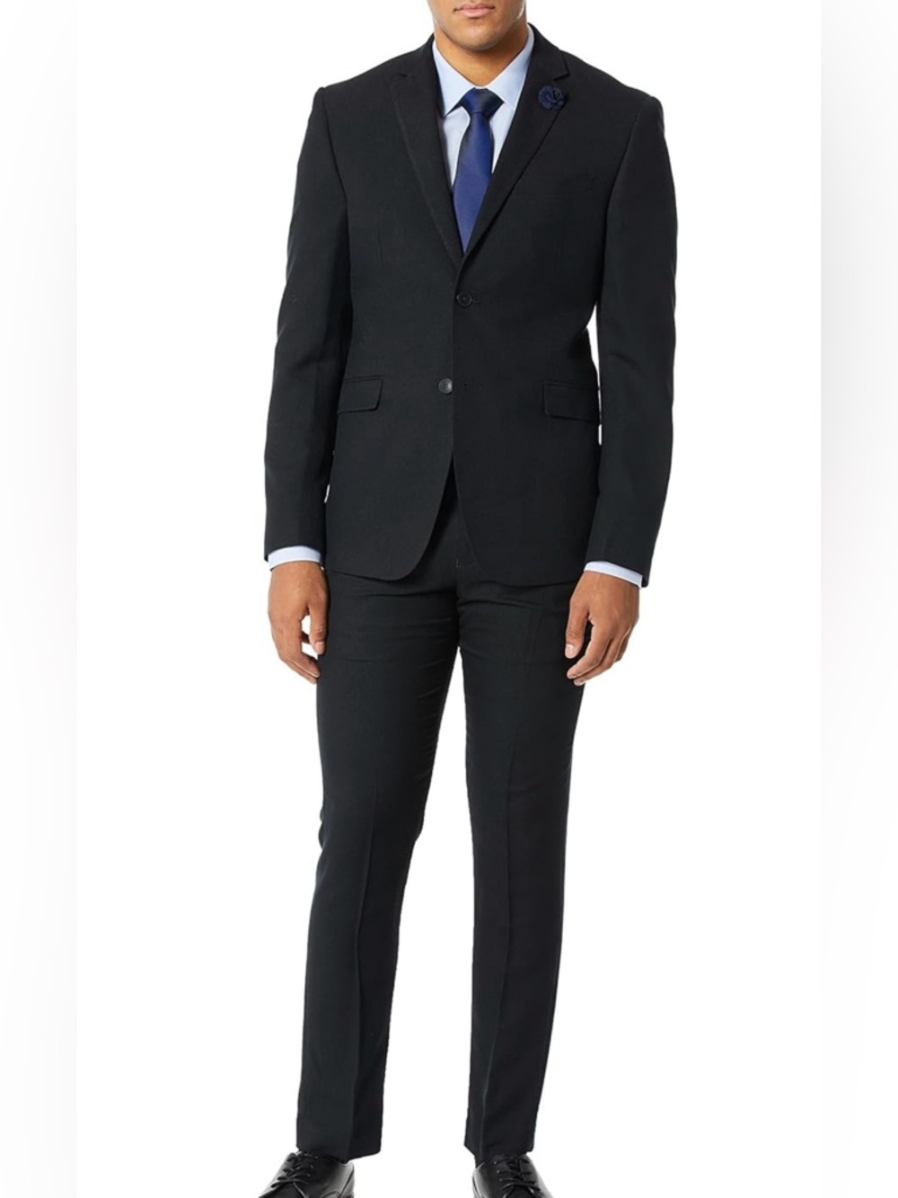 Perry Ellis Slim Fit Black Suit – Size 46R NWT 🖤